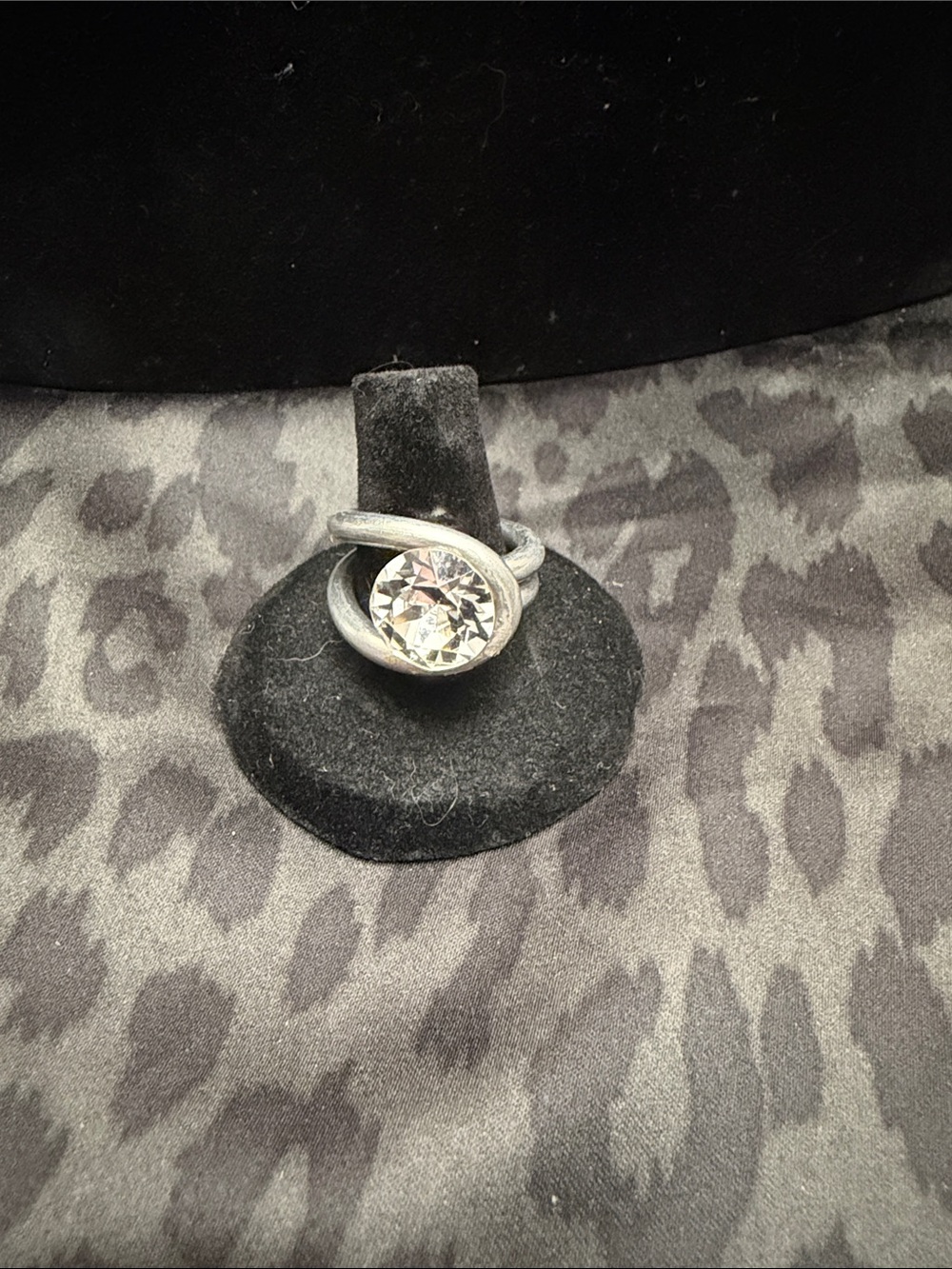 Silver Crystal Ring